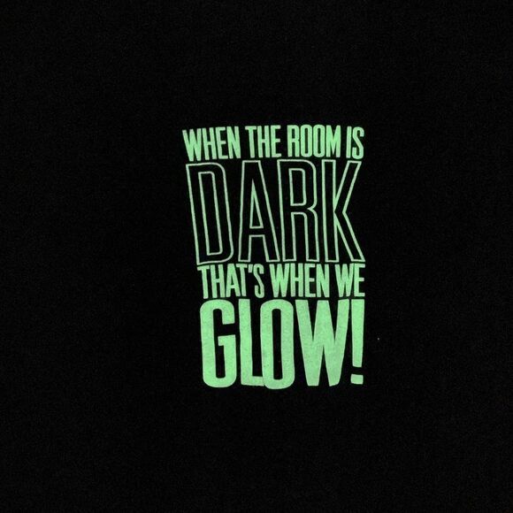 Other - Teltex men’s 100% cotton tee with very bright glow in dark graphics